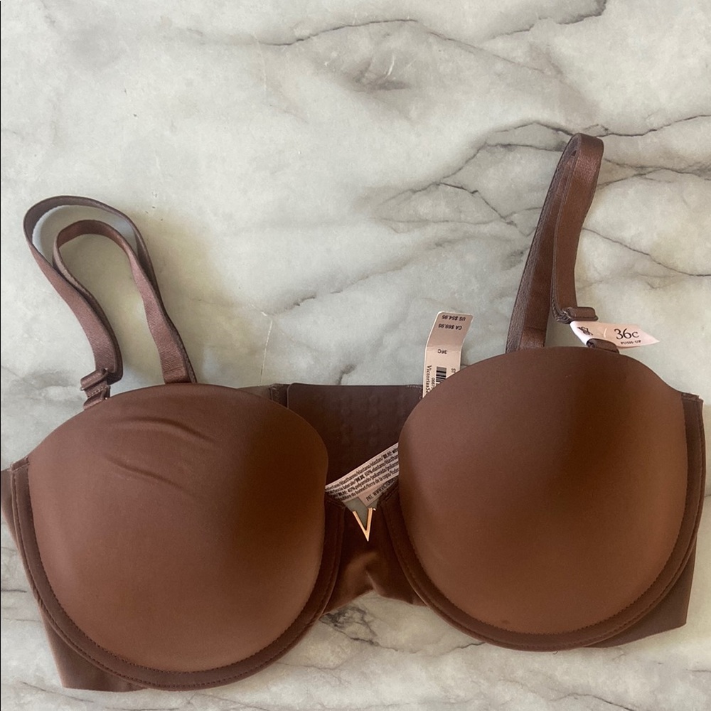 Victoria, secret multiway, push-up bra with removable straps size 36C Brown